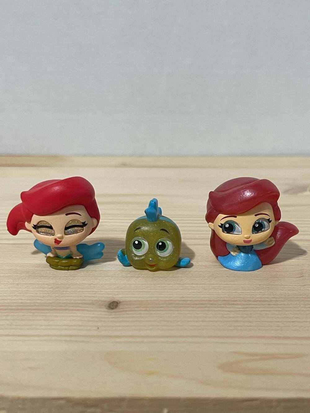 Disney Doorables The Little Mermaid Figure Lot of 3 Ariel and Flounder